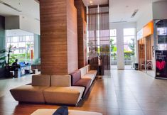 Lobby 6 Modern City View Studio Tamansari Mahogany Apartment By Travelio