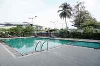 Swimming Pool Spacious and Minimalist 1BR at Callia Apartment By Travelio