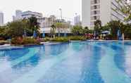 Swimming Pool 4 Stylish 1BR with Workspace at Setiabudi Skygarden Apartment By Travelio