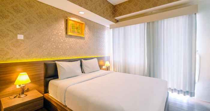 Bedroom Stunning Studio at Bogor Icon Apartment By Travelio