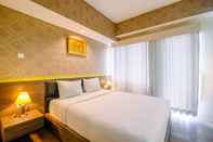 Bedroom Stunning Studio at Bogor Icon Apartment By Travelio