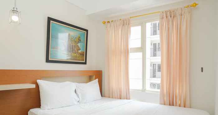 Bedroom New Furnished 1BR at Green Park View Apartment By Travelio