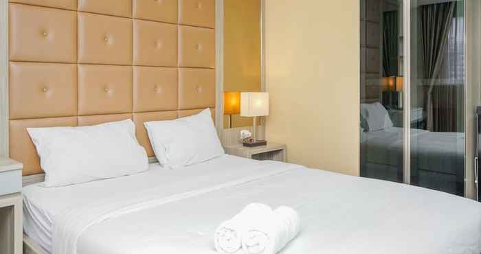 Bedroom Sweet Homey Studio at Bintaro Icon Apartment By Travelio