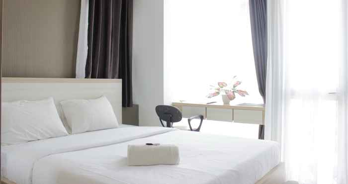 Bedroom Mountain View Studio at Taman Melati Jatinangor Apartment By Travelio