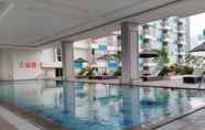 Kolam Renang 3 Fully Furnished Studio Apartment at H Residence Near MT Haryono And Halim By Travelio