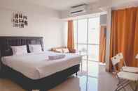 Bedroom Fully Furnished Studio Apartment at H Residence Near MT Haryono And Halim By Travelio