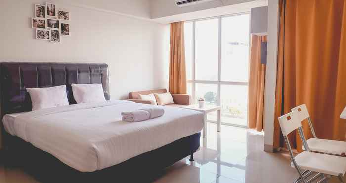 Kamar Tidur Fully Furnished Studio Apartment at H Residence Near MT Haryono And Halim By Travelio