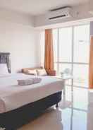 BEDROOM Fully Furnished Studio Apartment at H Residence Near MT Haryono And Halim By Travelio