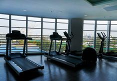 Fitness Center 6 Elegant Studio with City View at West Vista Apartment By Travelio