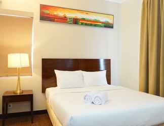 Bedroom 2 1BR Apartment with Queen Bed at Ancol Marina near Dufan By Travelio