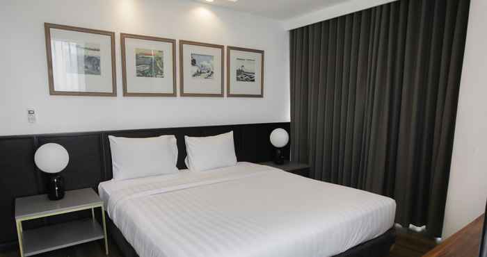 Kamar Tidur Premium 2BR at The Linden Apartment near Marvell City Mall By Travelio