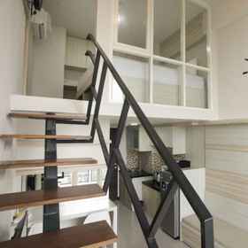 Bedroom 1 Best Value Loft Studio Apartment at Amega Crown Residence By Travelio, EXA INSTITUT SIDOARJO Hotels