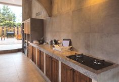 침실 5 Villa Stella - semi outdoor bath with Amazing View