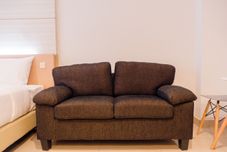 Lobby Comfy Studio Apartment at Dago Suites By Travelio