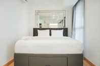 Bedroom Luxury & Brand New 1BR at West Vista Apartment By Travelio