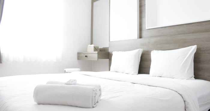 Bedroom Trendy and Scenic 2BR at Gateway Pasteur Apartment By Travelio