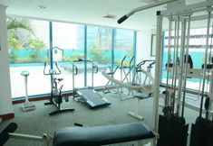 Fitness Center 4 Good and Spacious 3BR Pangeran Jayakarta Apartment By Travelio
