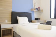 Bedroom Near BINUS University Studio Semi Apartment at The Lodge Paskal By Travelio