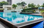 Swimming Pool 7 Comfortable 2BR at Bintaro Plaza Residence Apartment By Travelio