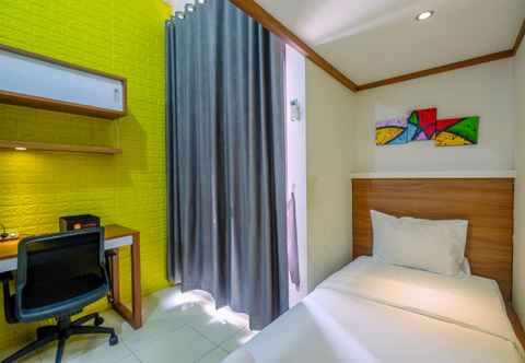 Bedroom Comfort and Stylish Studio at Dave Apartment By Travelio