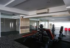 Fitness Center 7 Gorgeous 2BR Apartment at Maqna Residence By Travelio