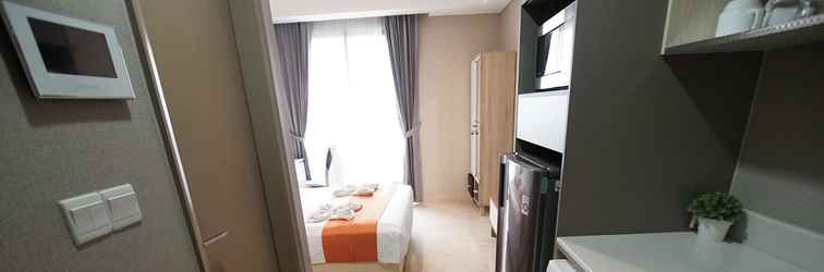 Lobi Apatel Gold Coast Seaview Apartemen PIK