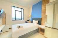Kamar Tidur Comfortable Studio Semi Apartment near BINUS University at The Lodge Paskal By Travelio