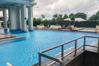 Swimming Pool Homey Studio Apartment at Pakubuwono Terrace By Travelio