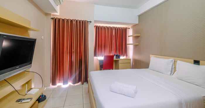 Bedroom Good and Strategic Studio Margonda Residence 5 Apartment By Travelio