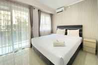 Bedroom Stylish and Scenic 1BR at Gateway Pasteur Apartment By Travelio