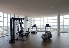 Fitness Center 6 Modern and Comfort Studio at Tree Park Cikokol Apartment By Travelio