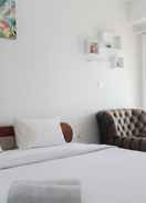 BEDROOM Strategic and Brand New Studio at Amazana Serpong Apartment By Travelio