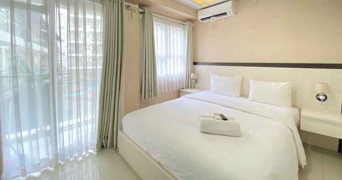 Kamar Tidur Stylish and Cozy 1BR Apartment at Gateway Pasteur By Travelio