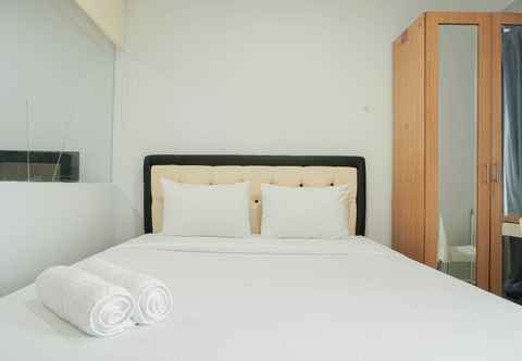 Bedroom Simply and Cozy Studio Titanium Square Apartment By Travelio