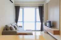 Lobby Super Comfy & Brand New 1BR Marigold Nava Park Apartment By Travelio