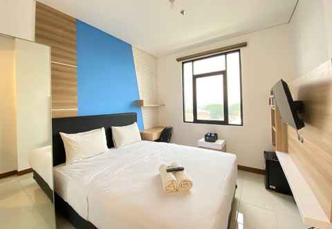 Kamar Tidur Cozy Studio near 23 Paskal at The Lodge Paskal Apartment By Travelio