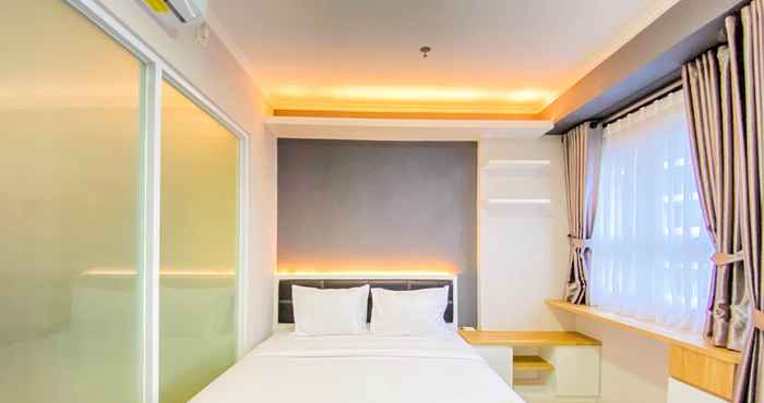 Bilik Tidur Homey & Cozy 1BR at Gateway Pasteur Apartment By Travelio
