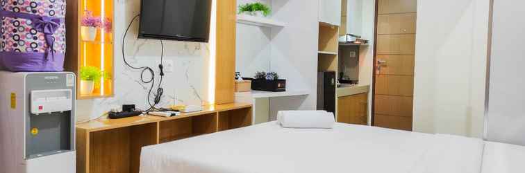 Lobby Comfort Studio Apartment at Vida View Makassar By Travelio