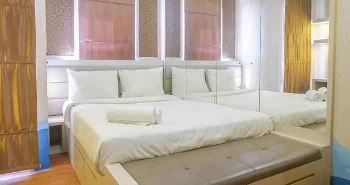 Bedroom Tidy and Trendy Studio at Puri Mas Apartment By Travelio