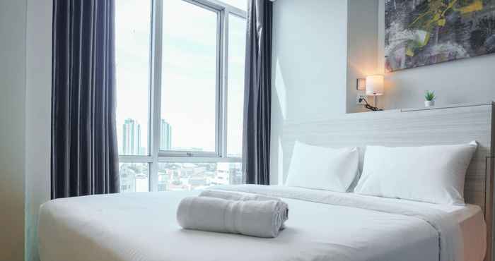 Bedroom Deluxe and Great Choice Studio Apartment at Capitol Park Residence By Travelio