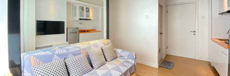 Lobi Stylish and Deluxe 2BR at Grand Asia Afrika Apartment near Braga City Walk By Travelio