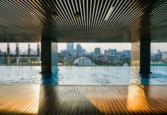 Swimming Pool 6 Premium and Best Choice 2BR with Private Lift at Menteng Park Apartment By Travelio