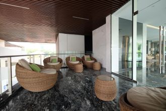 Lobby 4 Premium and Best Choice 2BR with Private Lift at Menteng Park Apartment By Travelio