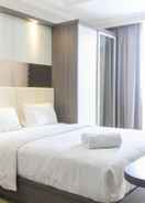 BEDROOM Fancy and Nice Studio at Menteng Park Apartment By Travelio