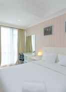 BEDROOM Comfy and Homey Studio at Menteng Park Apartment By Travelio