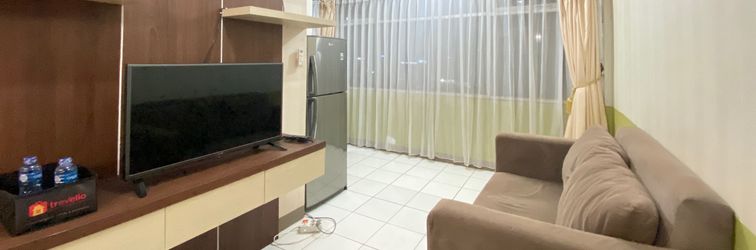 Lobby Pleasant & Cozy 2BR Apartment at The Jarrdin Cihampelas By Travelio