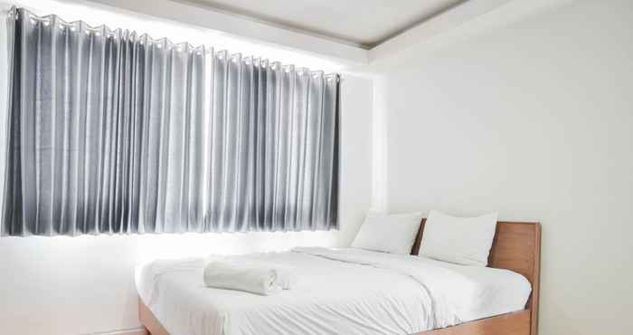 Bedroom Strategic and Scenic Studio Amethyst Apartment By Travelio