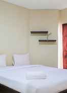 BEDROOM Comfort and Nice Studio at Tamansari Semanggi Apartment By Travelio