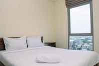 Kamar Tidur Fully Furnished with Comfortable Design 1BR at Pejaten Park Residence By Travelio