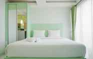 Kamar Tidur 6 Cozy Studio Apartment at Amethyst By Travelio